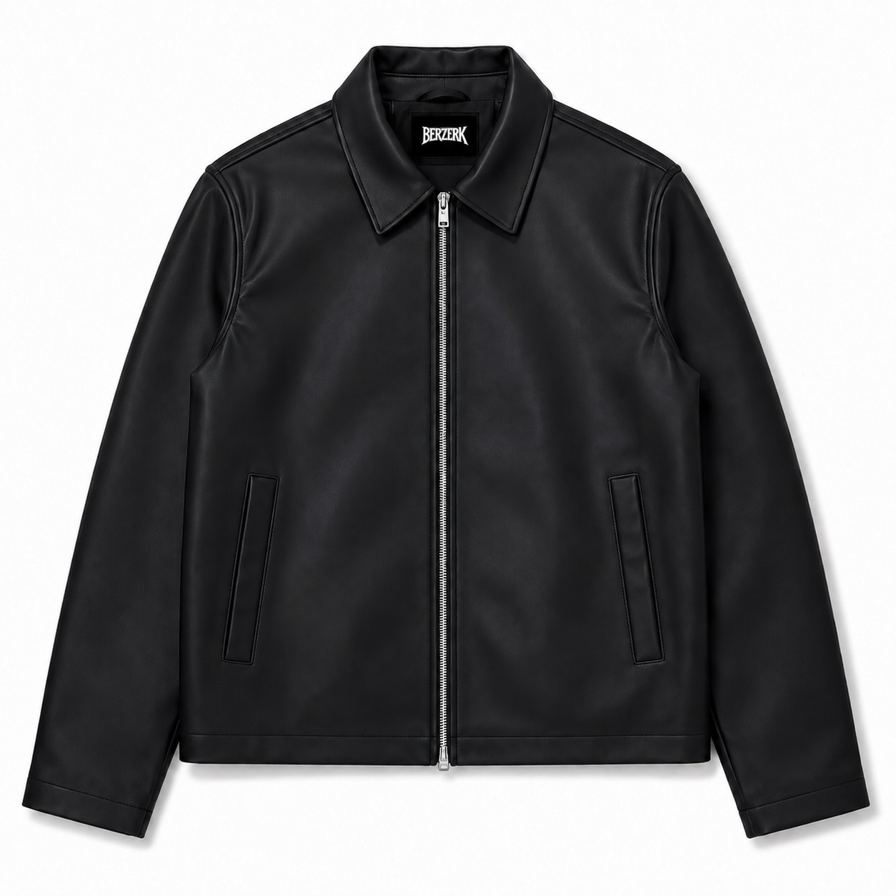 Berzerk BZK-4 Black Leather Jacket - Image 1