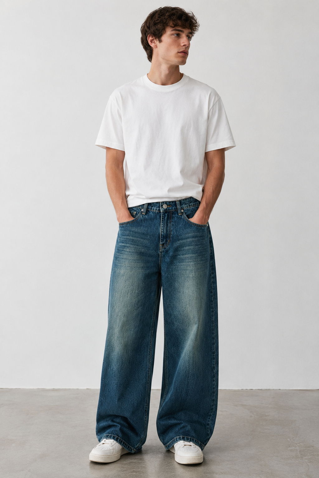VINTAGE WASH BAGGY JEANS