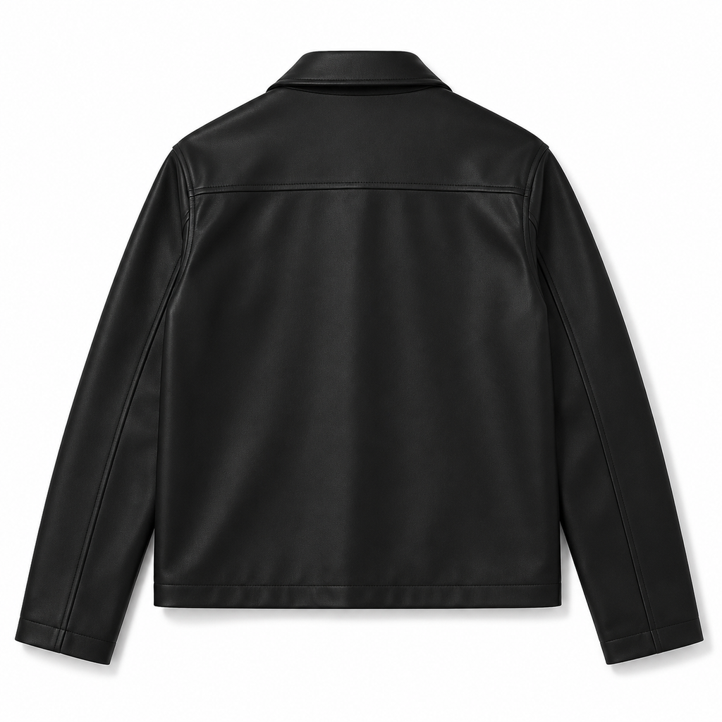 BLACK LEATHER JACKET BZK-4