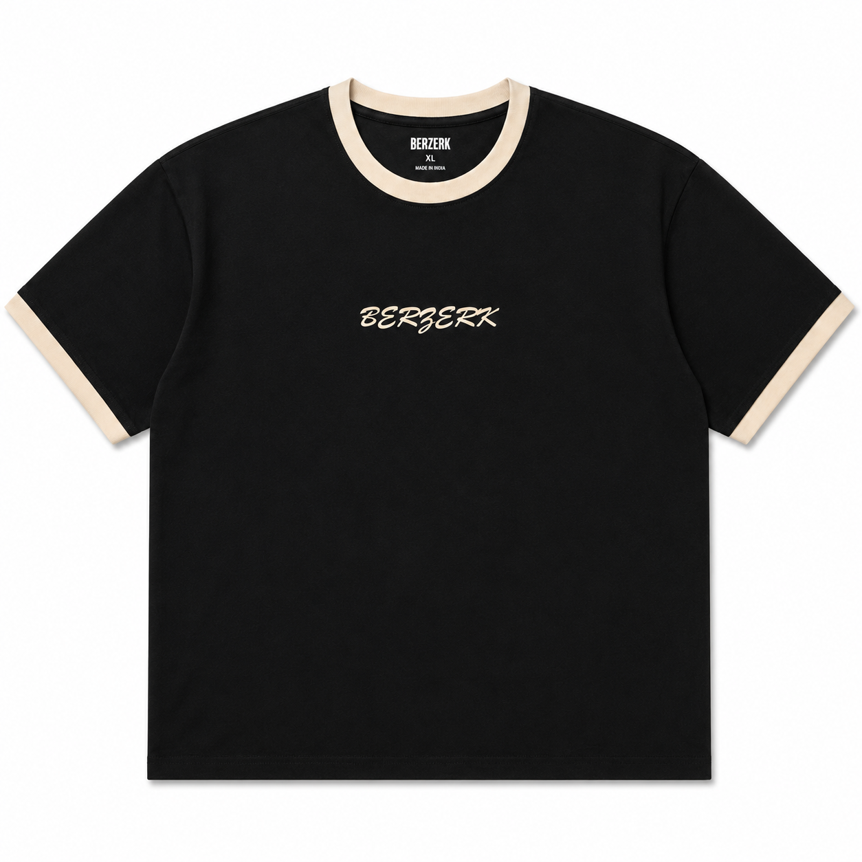 BERZERK Midnight Ringer Crop Boxy Fit Tee