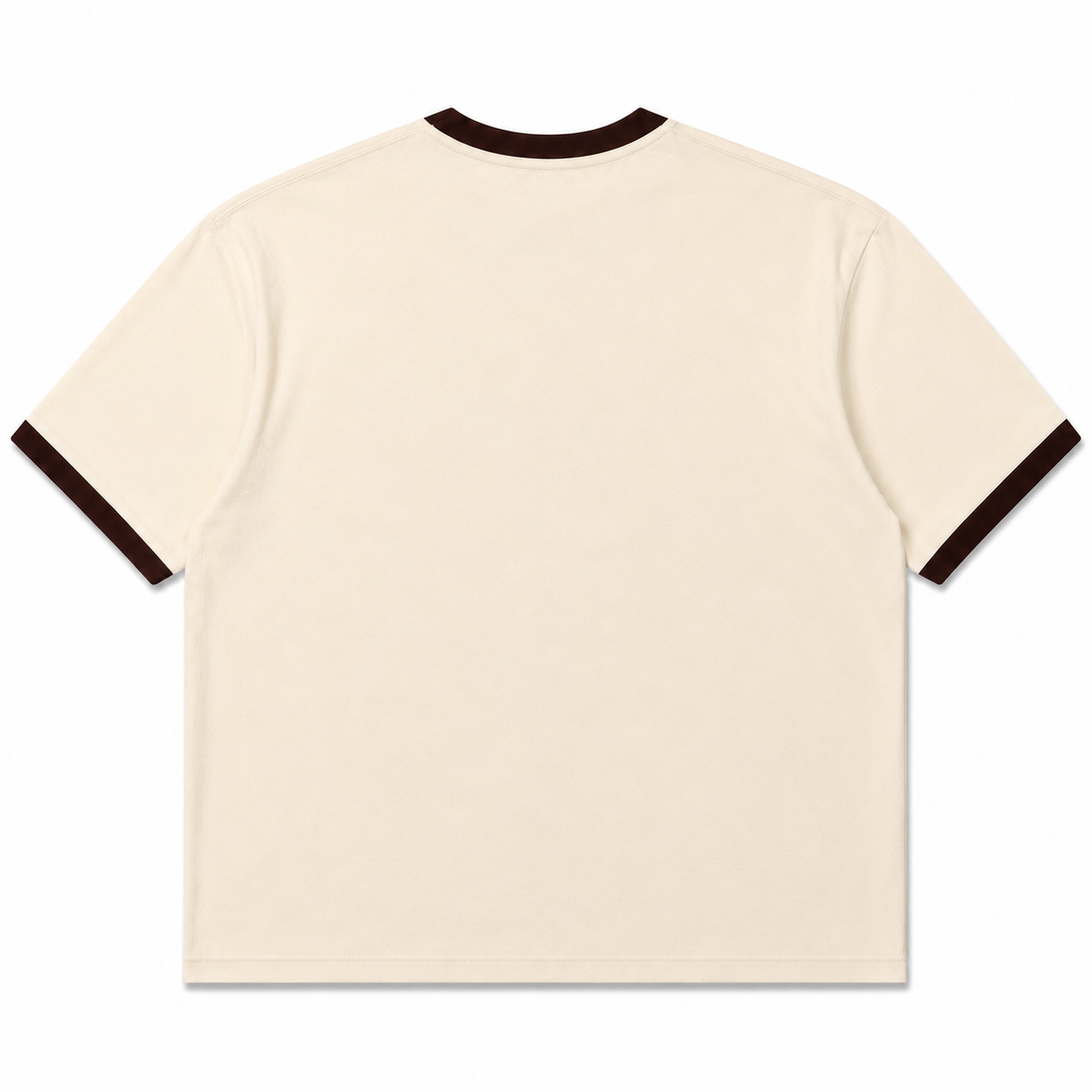 BERZERK Mocha Ringer Crop Boxy Fit Tee
