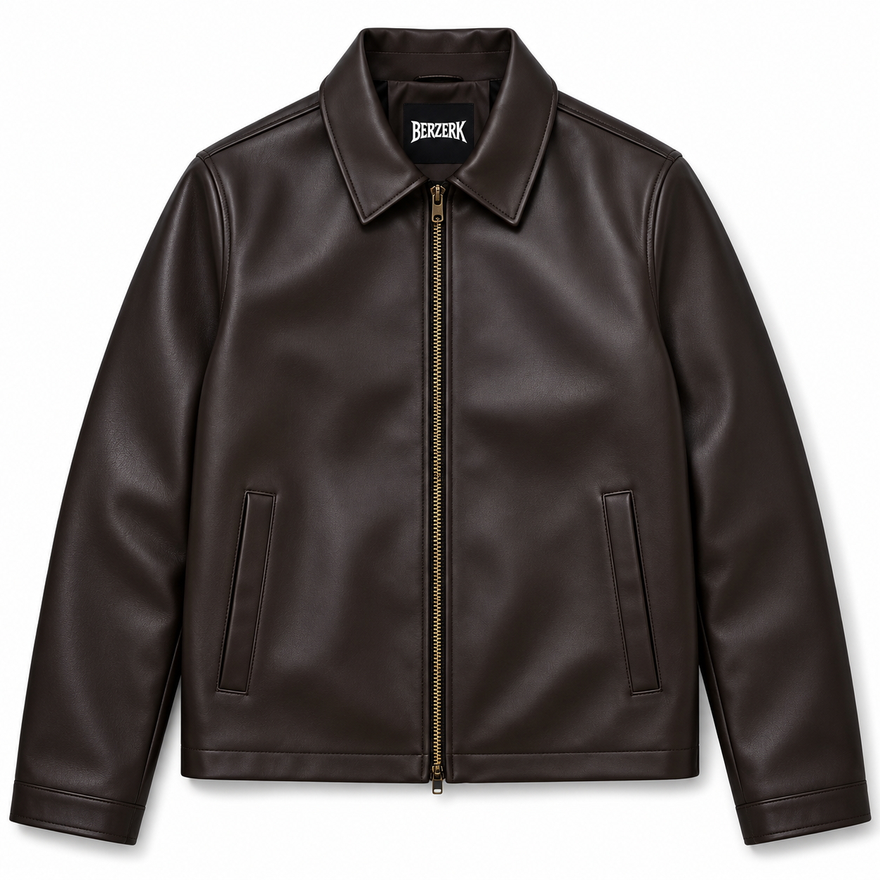 BROWN LEATHER JACKET BZK-3