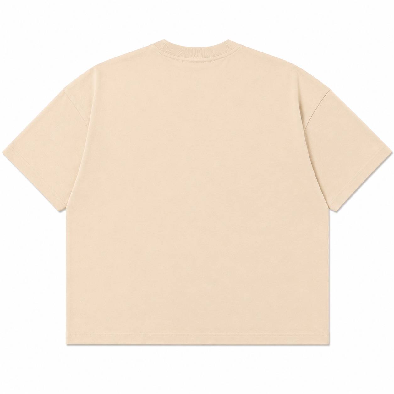 BERZERK Essential Cream Crop Boxy Fit Tee
