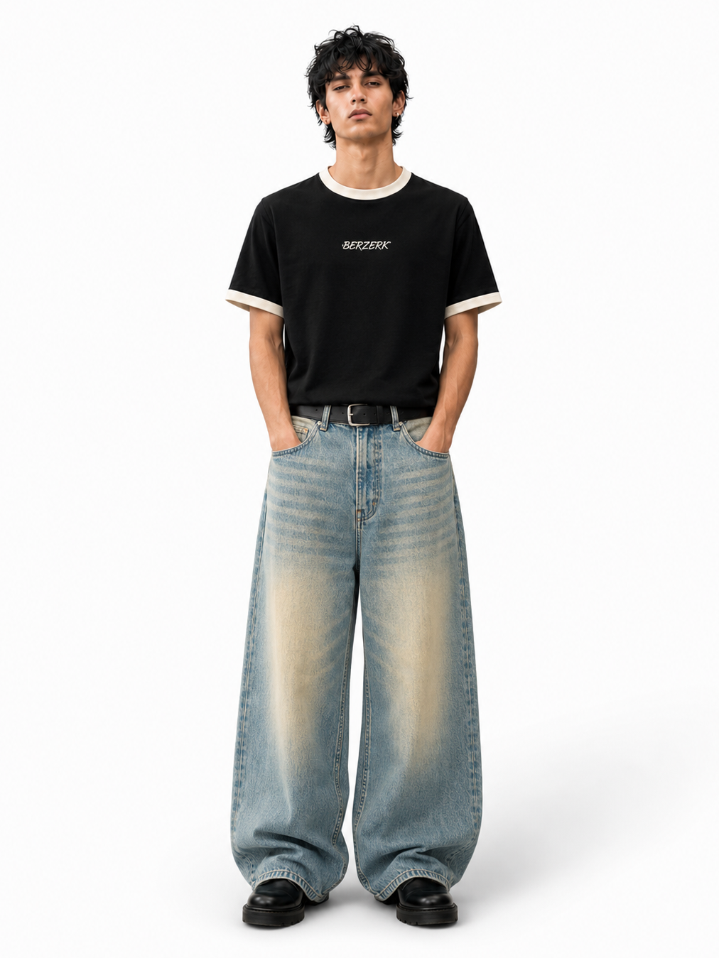 DUST FADE BLUE WIDE LEG JEANS (LIMITED EDITION)