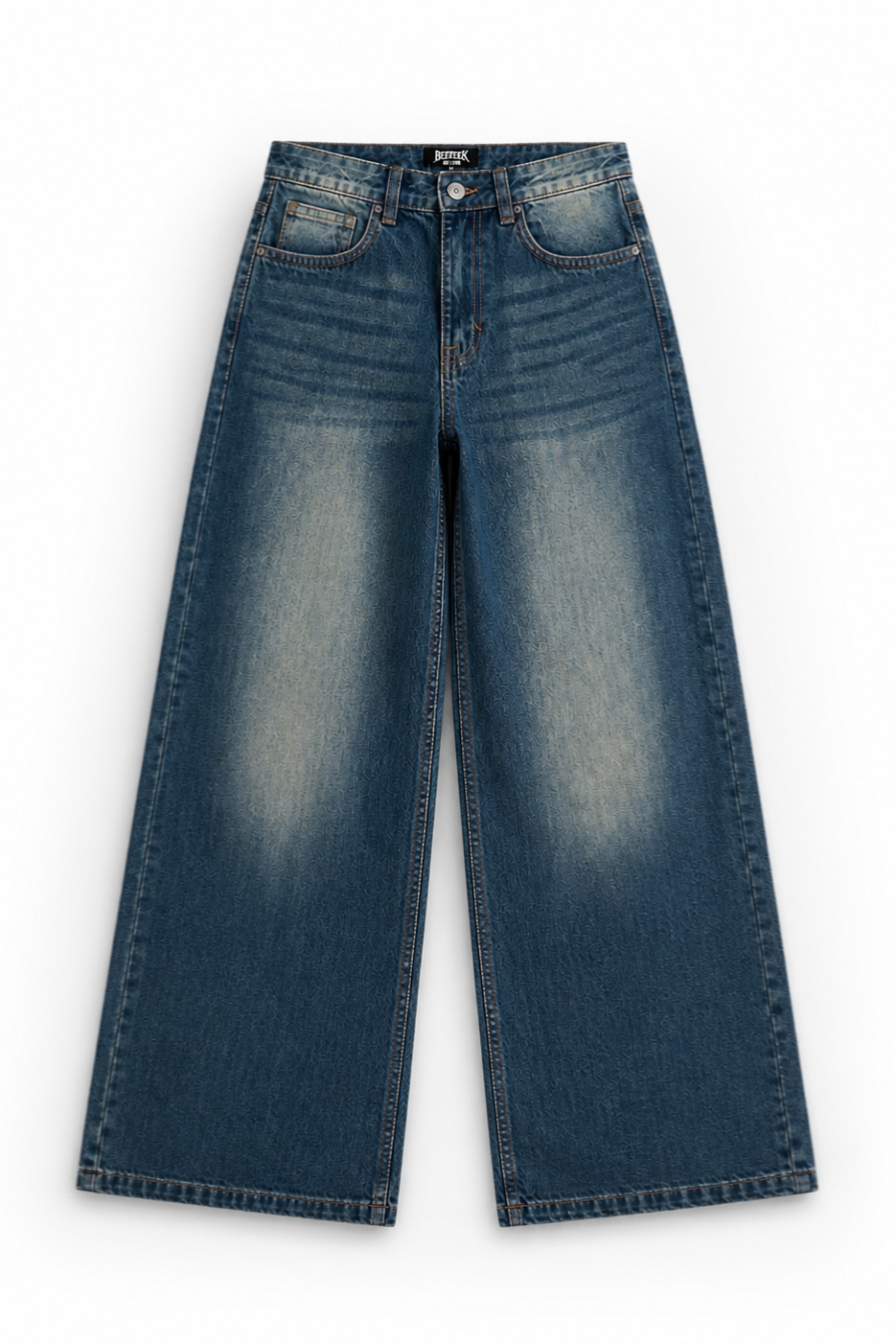 RETRO FADE BLUE WIDE LEG JEANS (LIMITED EDITION)