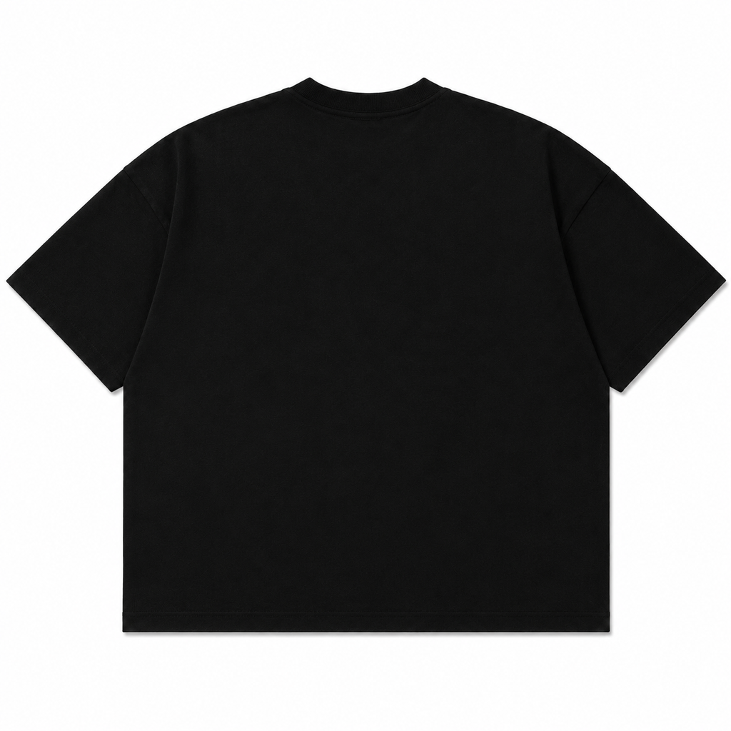 BERZERK Essential Black Crop Boxy Fit Tee