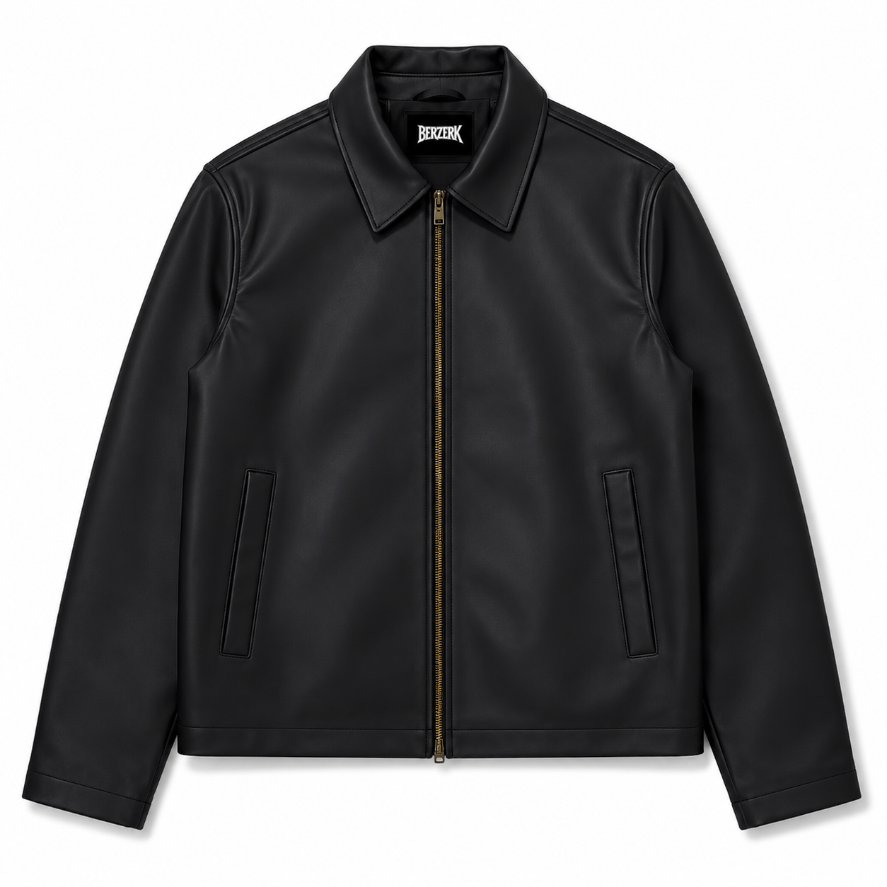 BLACK LEATHER JACKET BZK-4