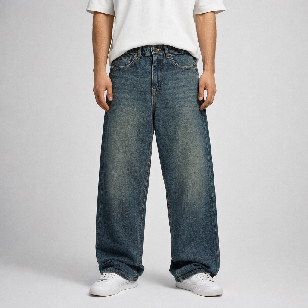 VINTAGE WASH BAGGY JEANS