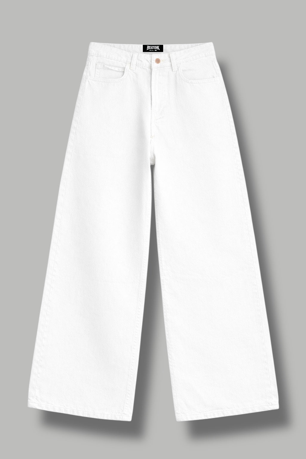CLASSIC WHITE WIDE LEG DENIM JEANS
