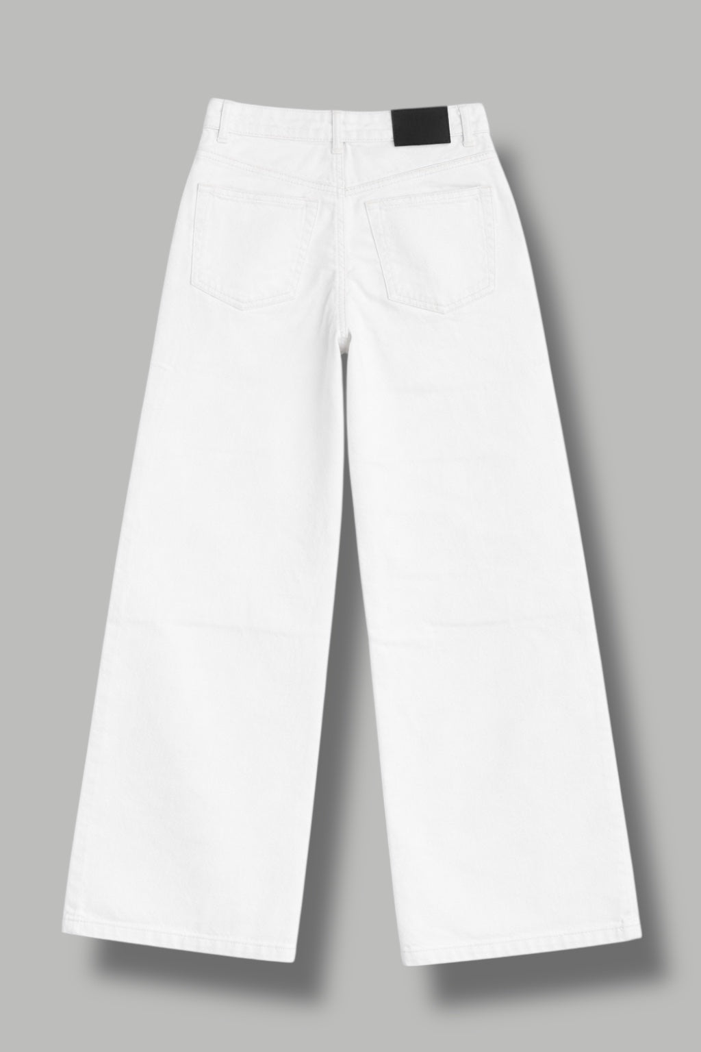 CLASSIC WHITE WIDE LEG DENIM JEANS