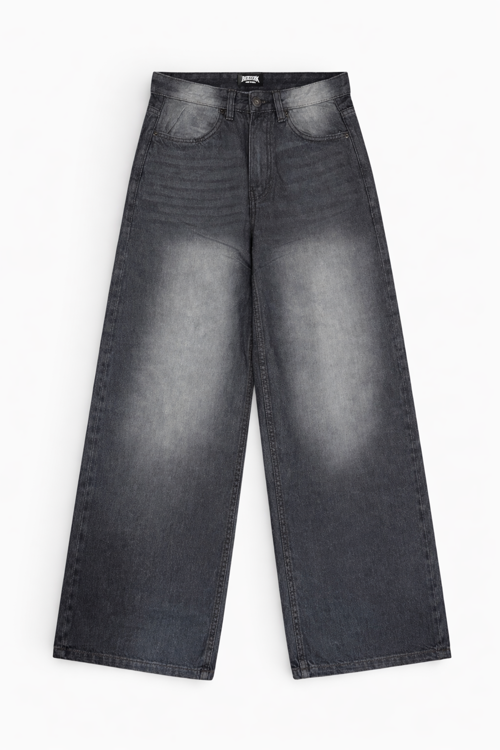 NOIR WASHED WIDE LEG DENIM