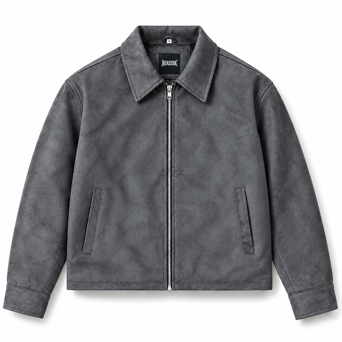 GREY SUEDE LEATHER JAKCET [BZK-LIMITED EDITION]