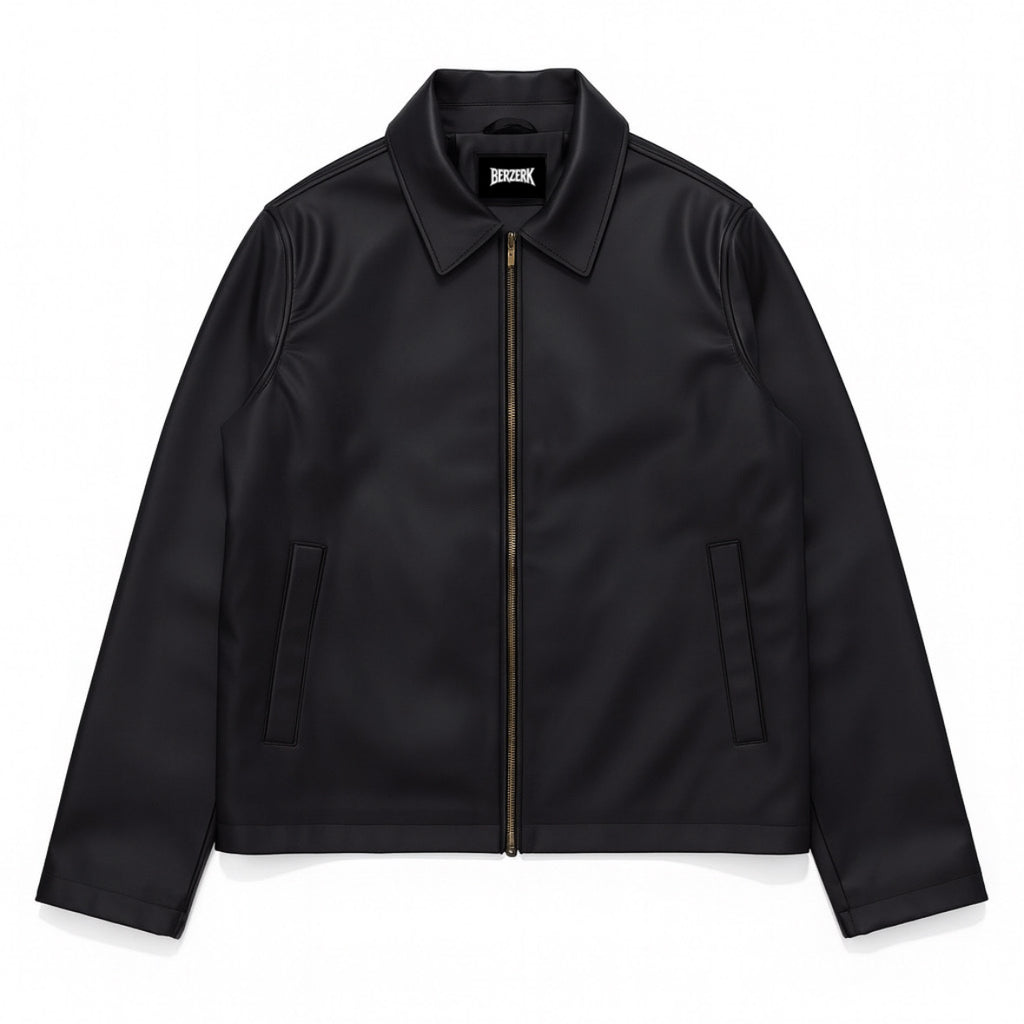 BLACK LEATHER JACKET BZK-4